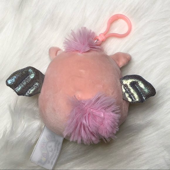 SQUISHMALLOWS Pandora Pegasus Keyring Clip Plush Small - Picture 4 of 9